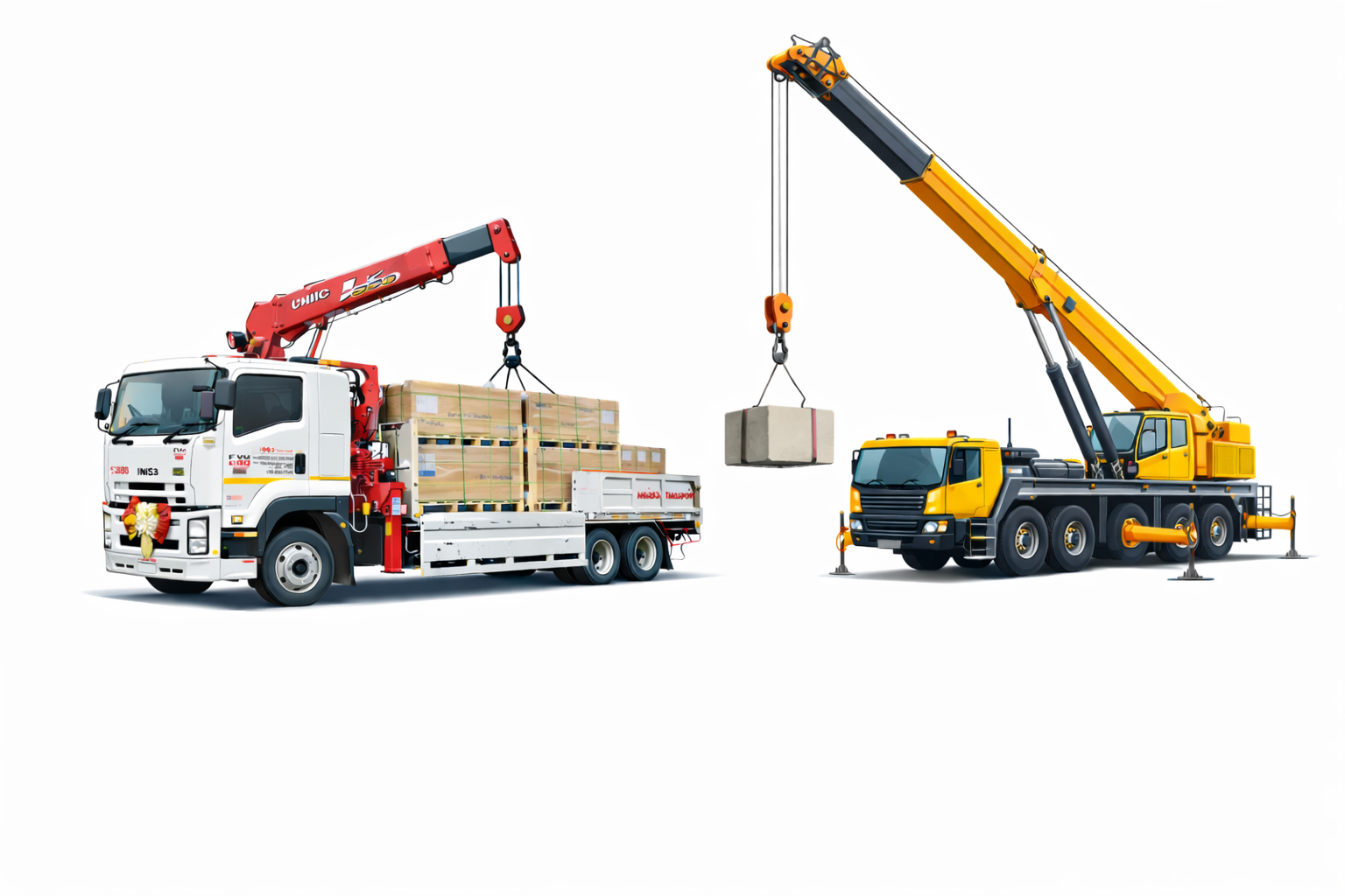 รถเฮี๊ยบกับรถเครนต่างกันอย่างไร?